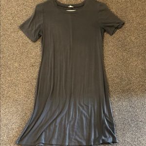 Gray T-Shirt Dress